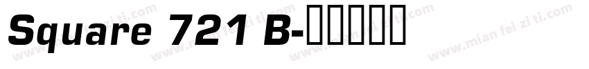 Square 721 B字体转换